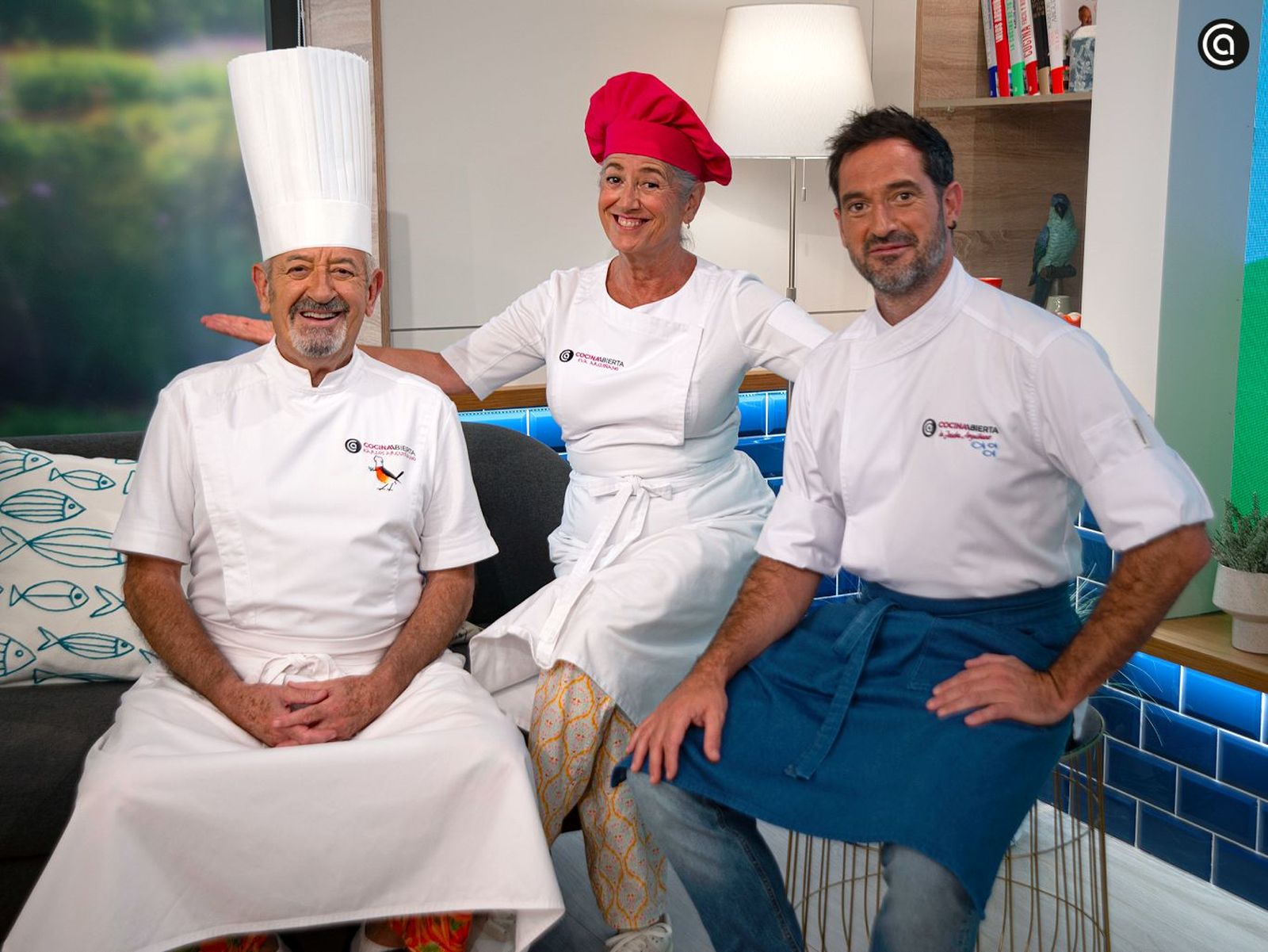 Karlos, Eva y Joseba Arguiñano