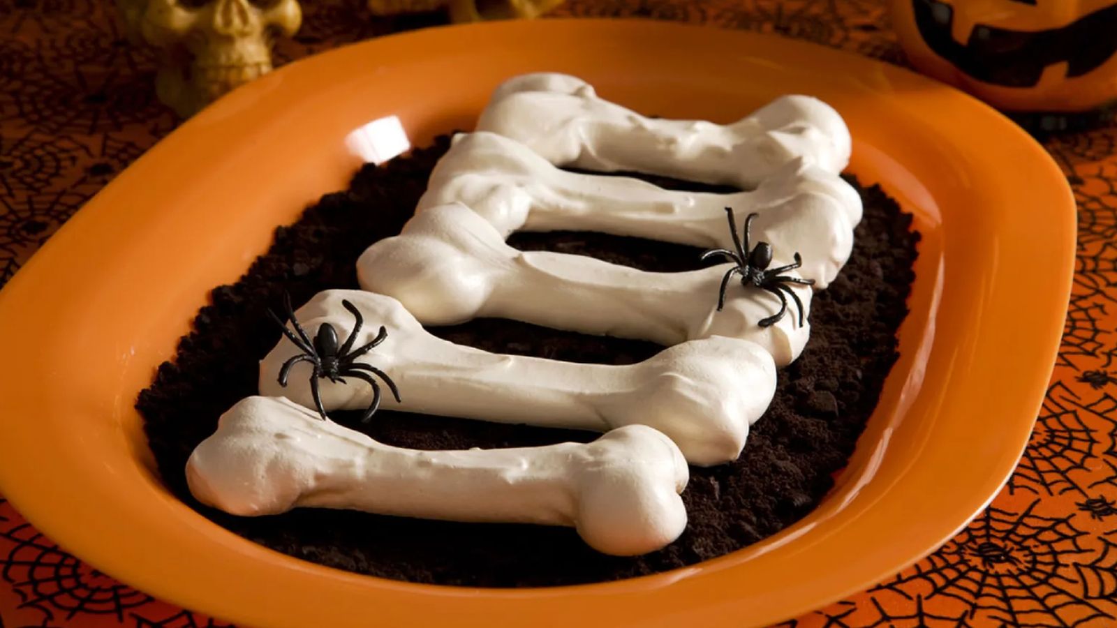 Huesos de merengue para Halloween