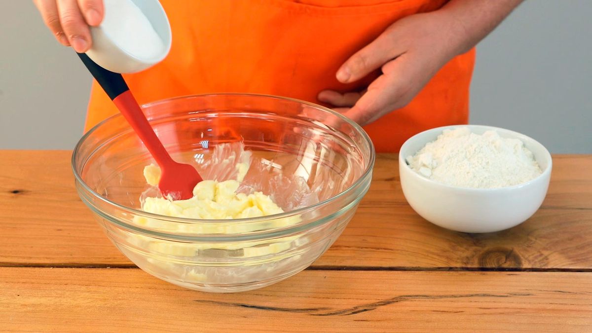 Receta de galletas de fresa   paso 1