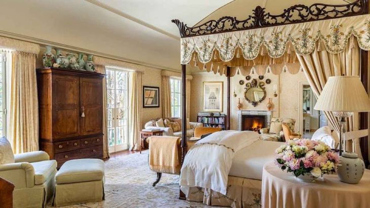 dormitorio principal casa robbie williams los angeles