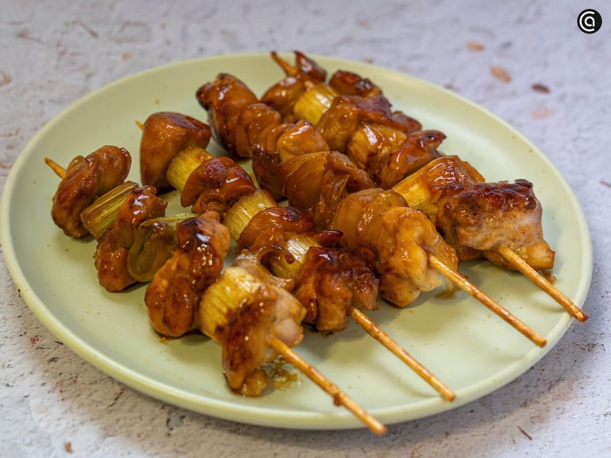 yakitori de pollo receta paso6