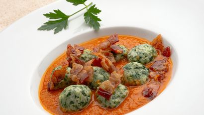 Malfatti de espinacas y ricota, receta de Joseba Arguiñano