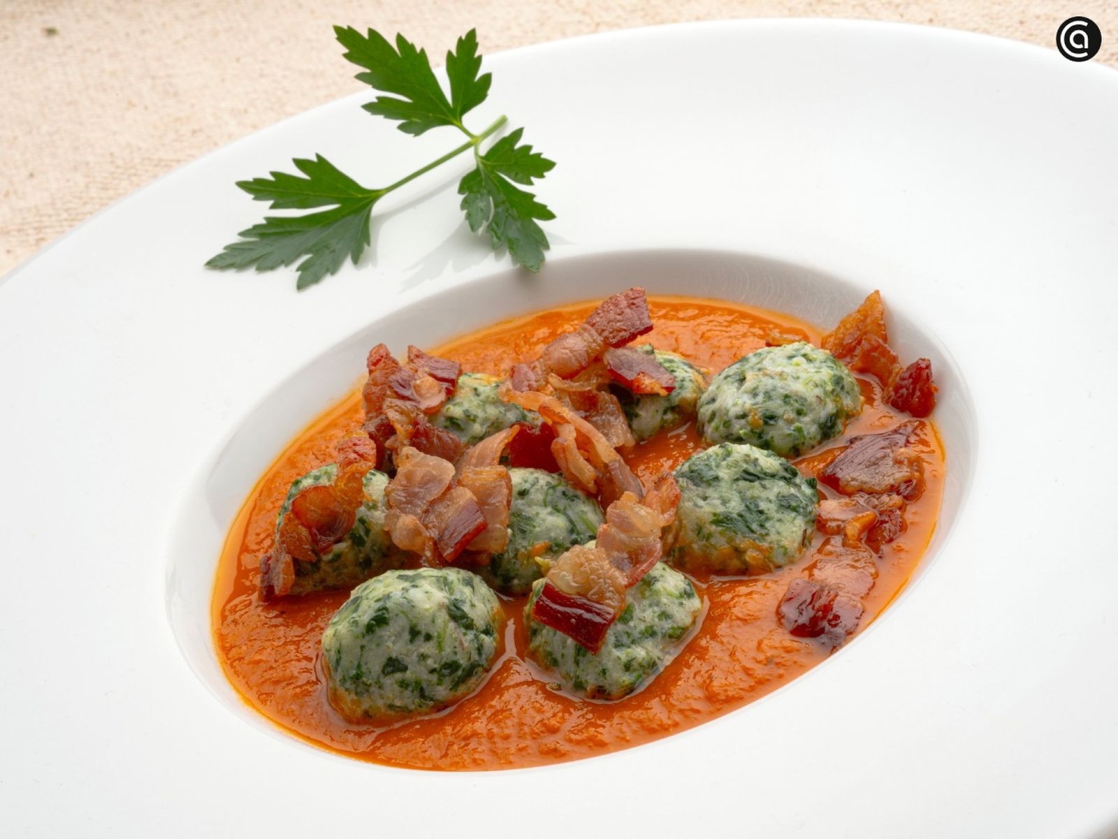 Malfatti de espinacas y ricota, receta de Joseba Arguiñano