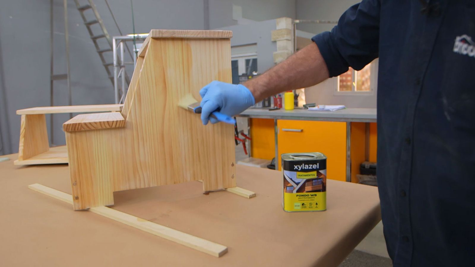 Hacer una silla escalera de madera paso 7 Hacer una silla escalera de madera paso 7