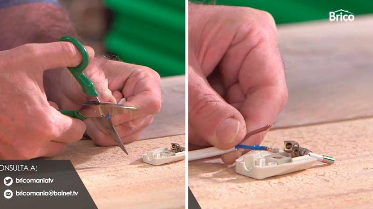 Reparar la conexión de la lámpara