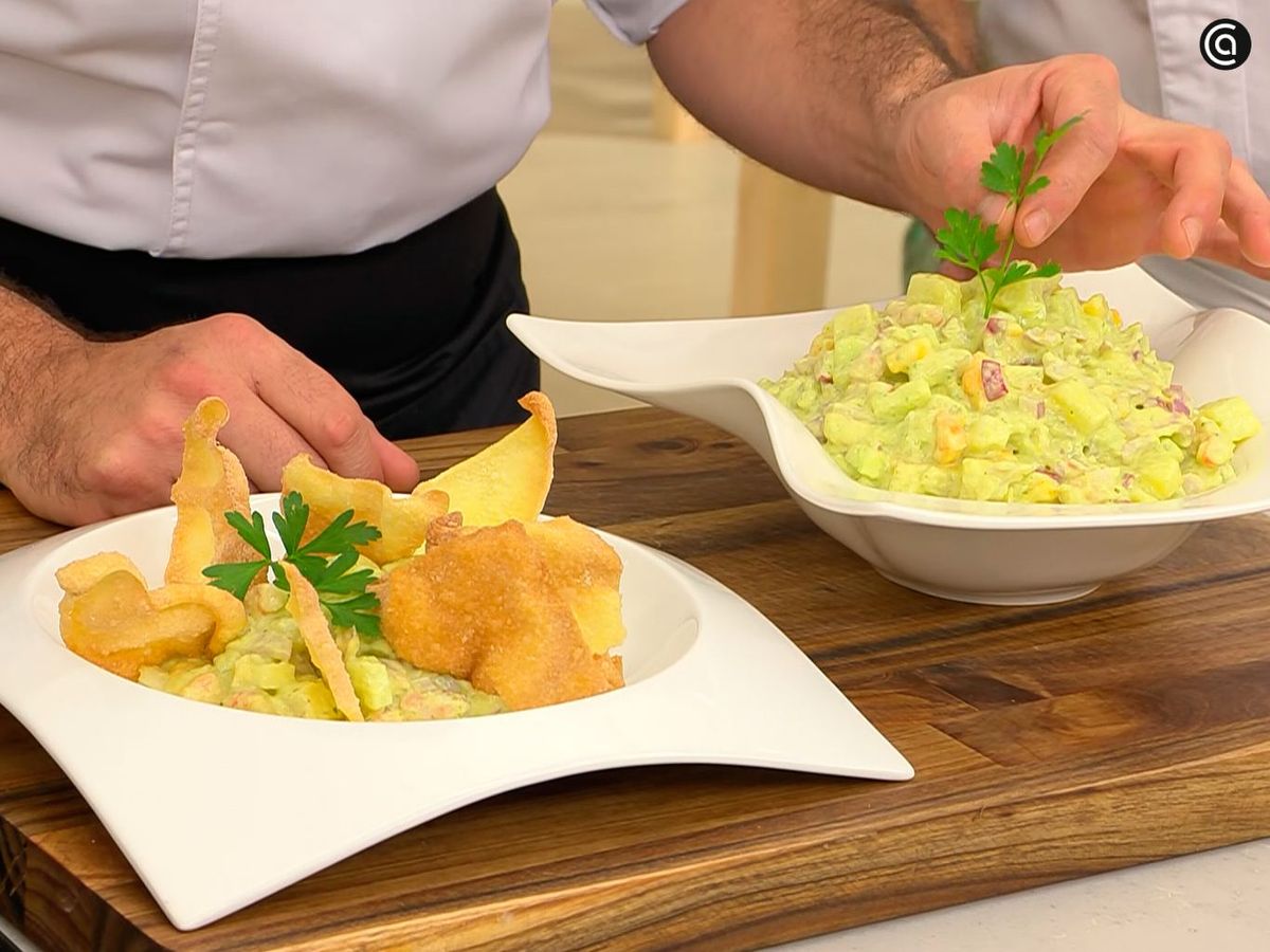 Decora con una hoja de perejil