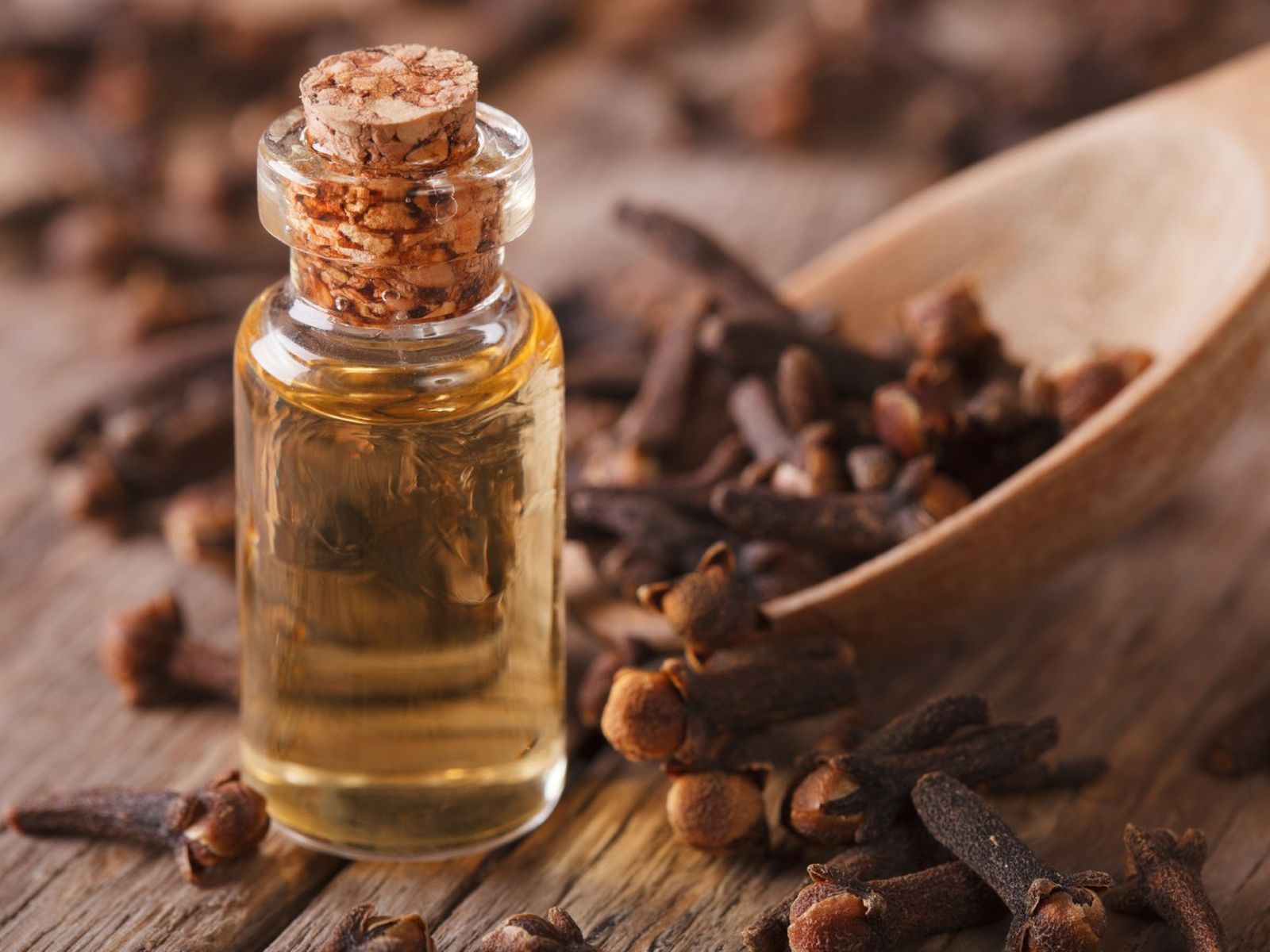 El aceite esencial de clavo se utiliza en productos de higiene bucal El aceite esencial de clavo se utiliza en productos de higiene bucal