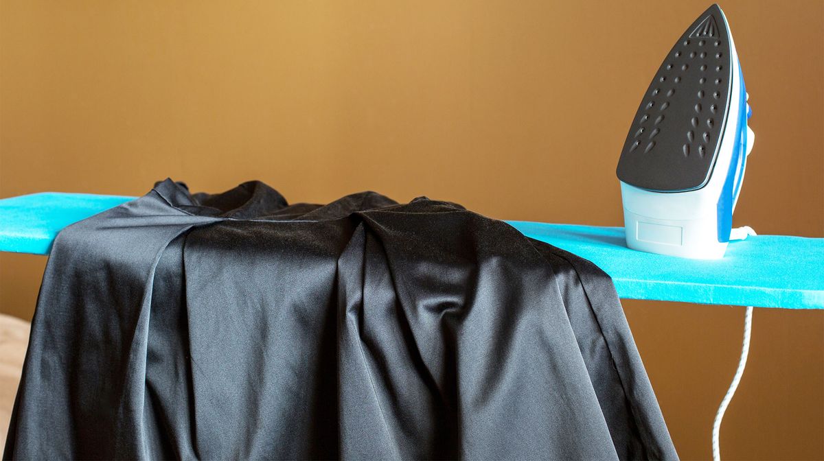 ropa tejidos viscosa seda plancha