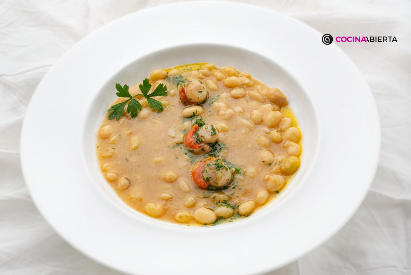 Receta fácil de pochas de vieiras en 15 minutos