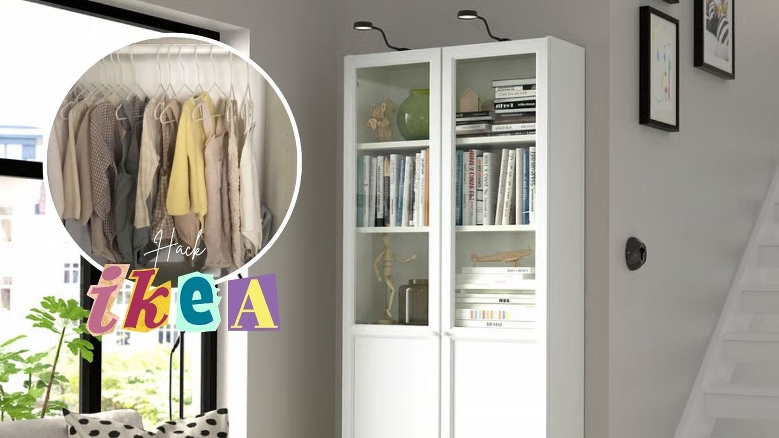 De estantería BILLY a armario de bebé de forma fácil. / Fotos: IKEA y TikTok @monicagedz
