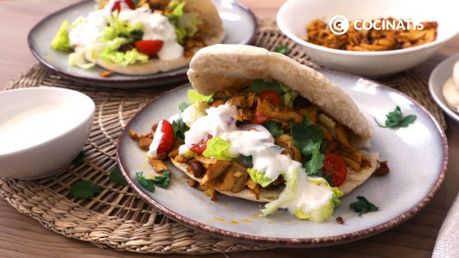 Shawarma de pollo, ¡ideal para hacer en casa!