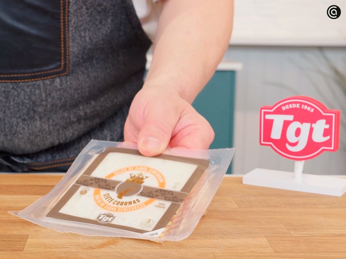 Hamburguesa con queso de cabra - queso