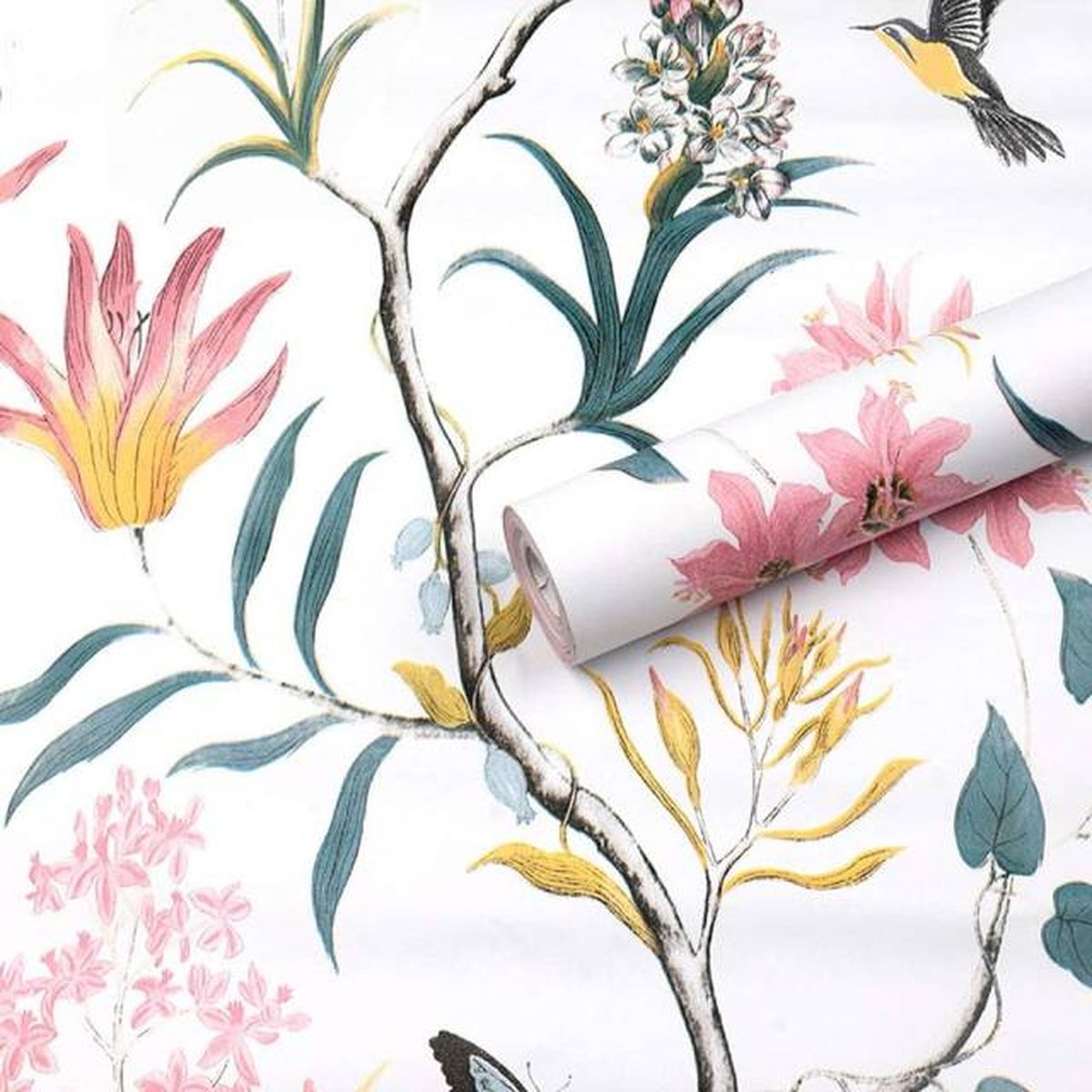 papel pintado autoadhesivo floral amazon