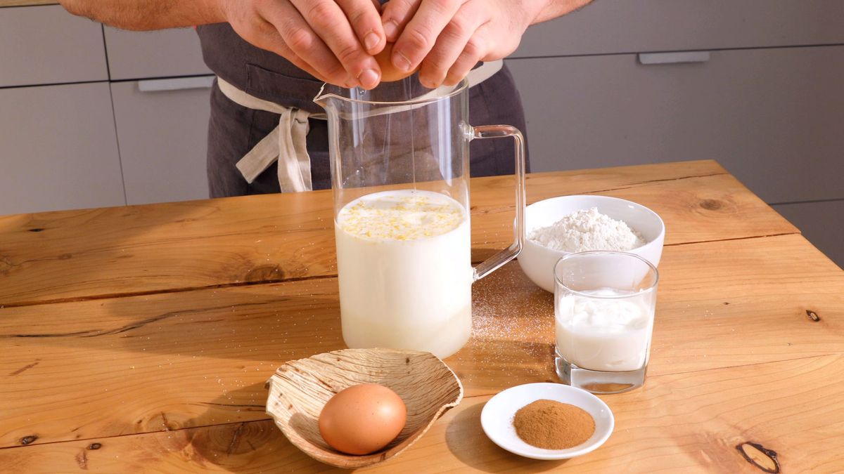 Receta de quesada  paso 1