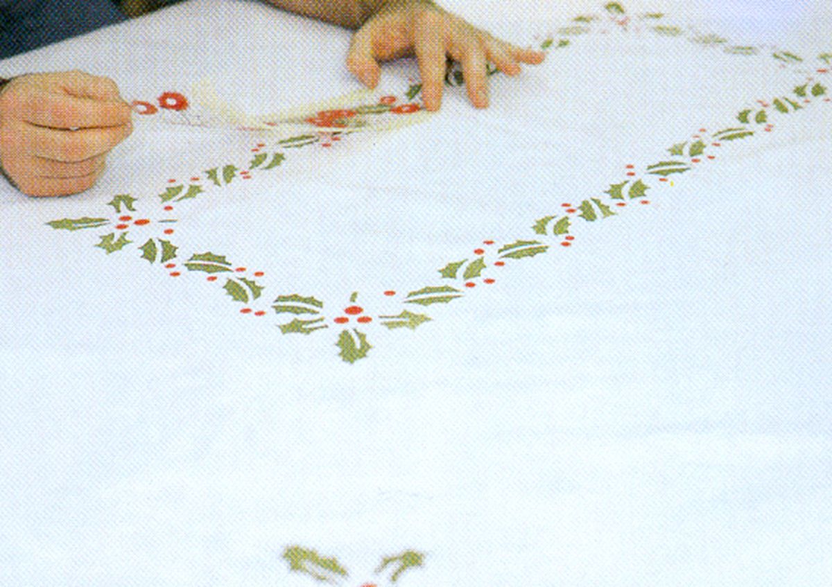 Mantel navideño paso 7