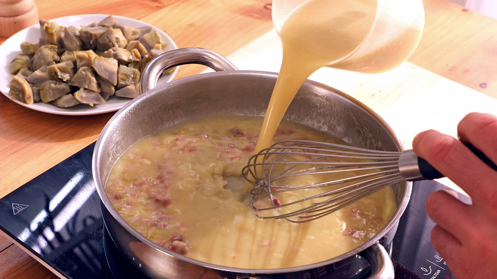 Alcachofas con jamón Paso 4 Alcachofas con jamón Paso 4