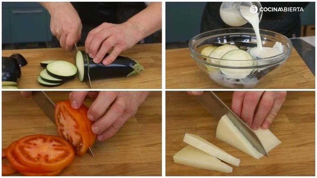 berenjenas al horno con queso gratinado paso a paso 1