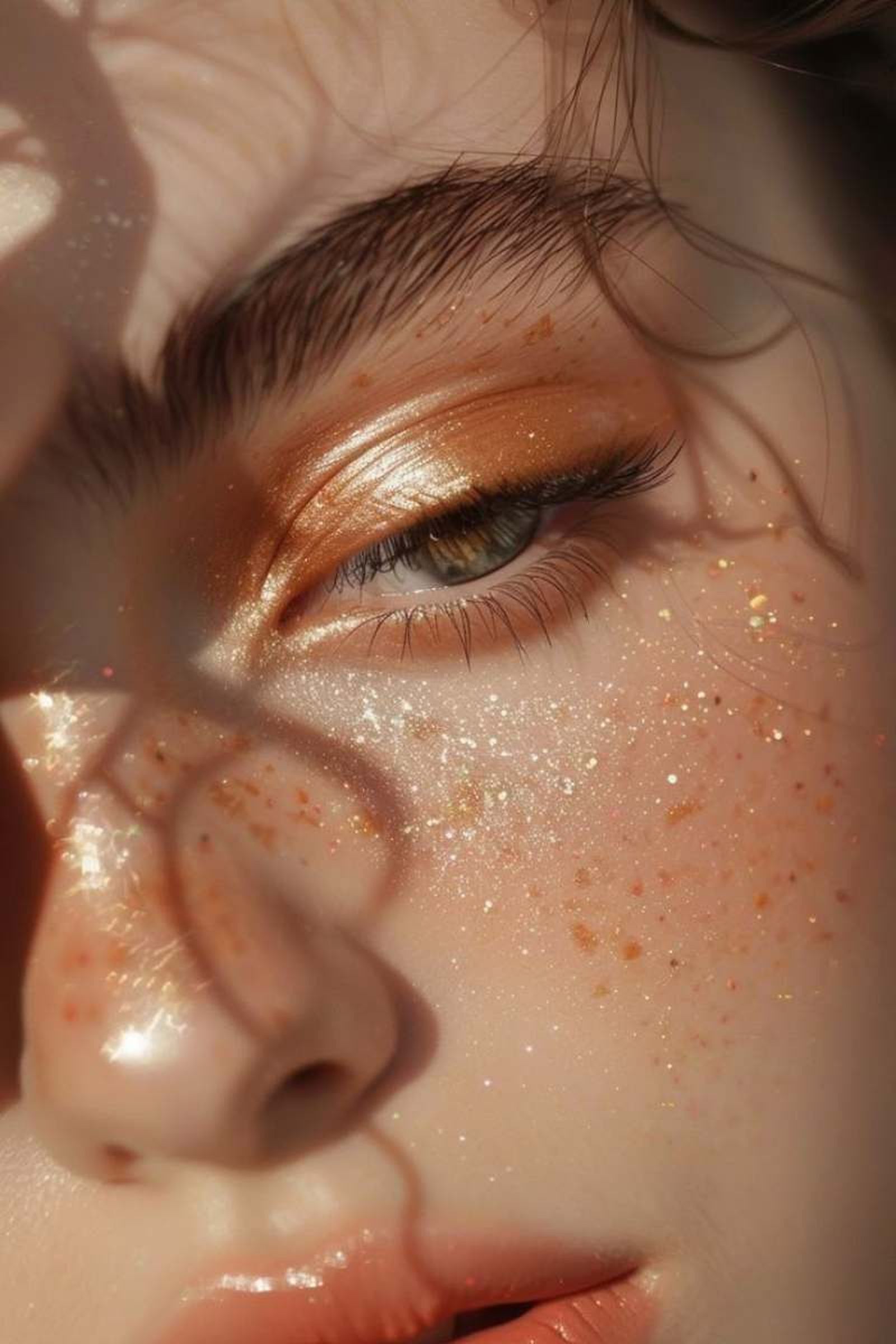 Pecas artificiales en color bronce Pecas artificiales en color bronce