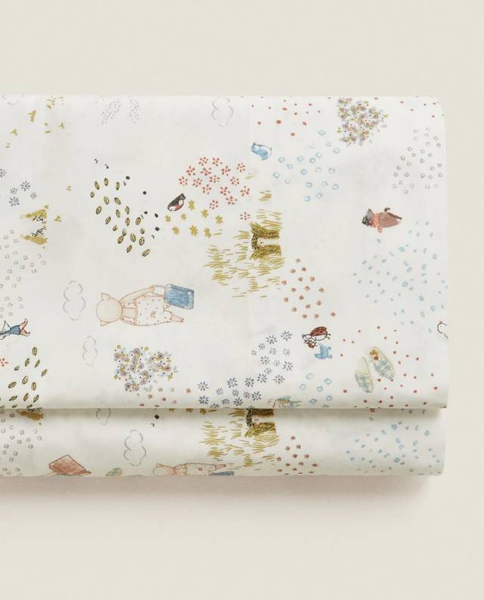 sabana encimera tres cerditos zara home