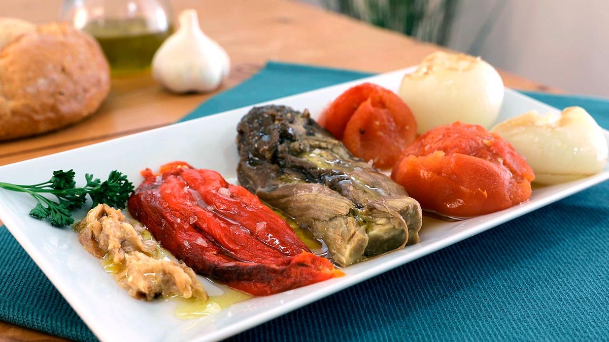 Receta de escalivada de verduras asadas