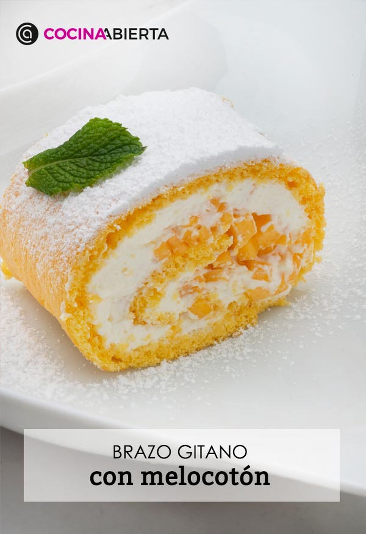 KARL66030320 receta brazo gitano con melocoton de eva arguinano presentacion