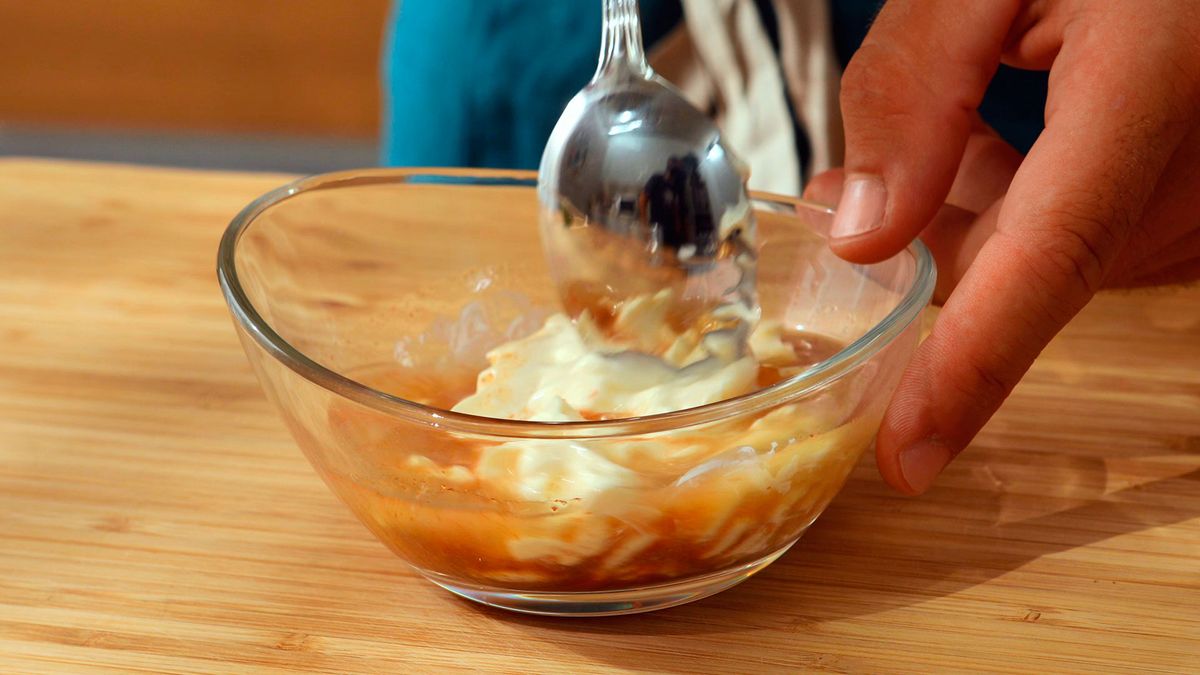 Ensalada de garbanzos y nueces   Paso 1