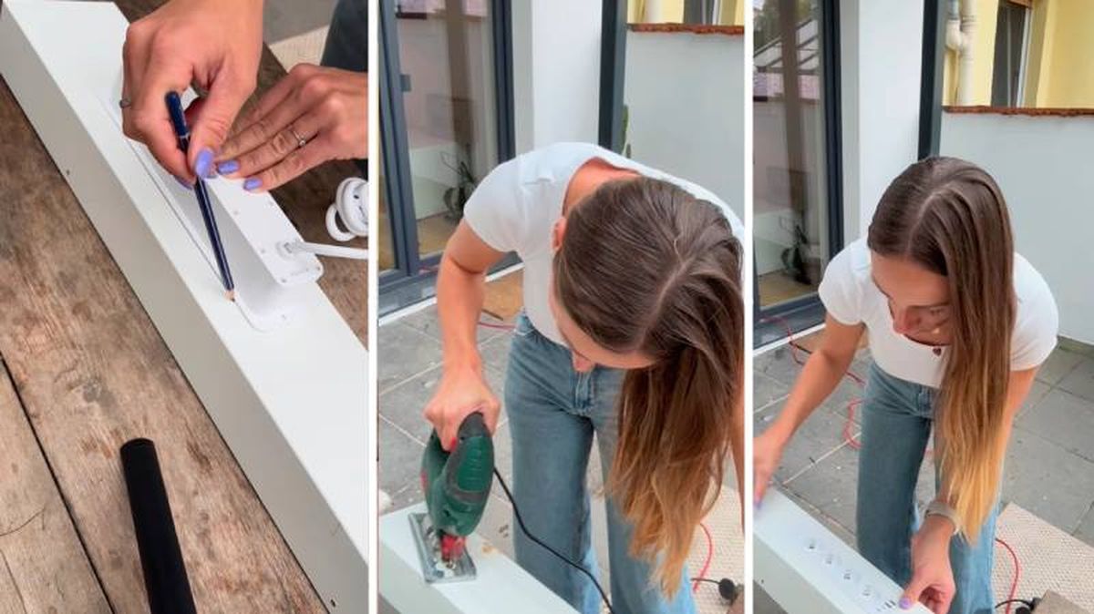 Colocar la regleta en segundo estante