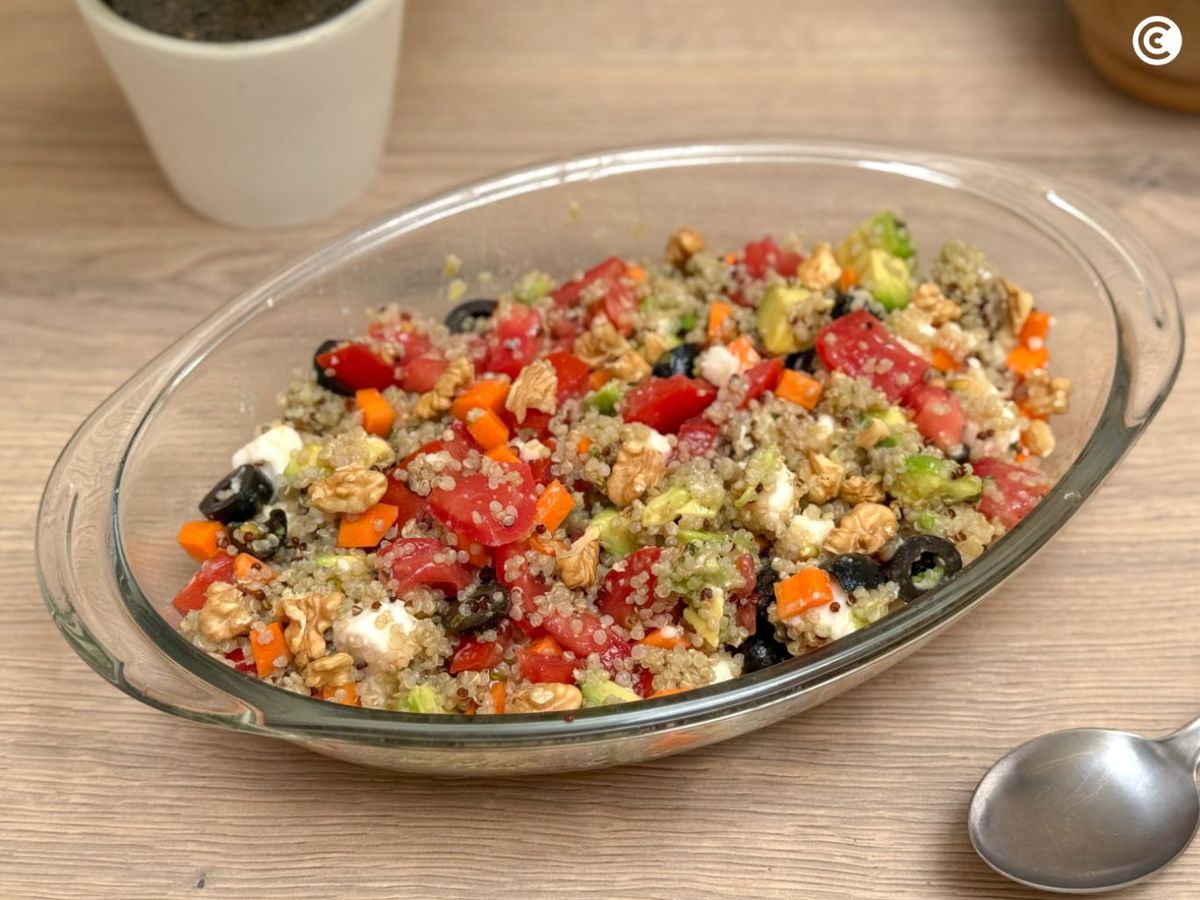 Ensalada de quinoa y aguacate