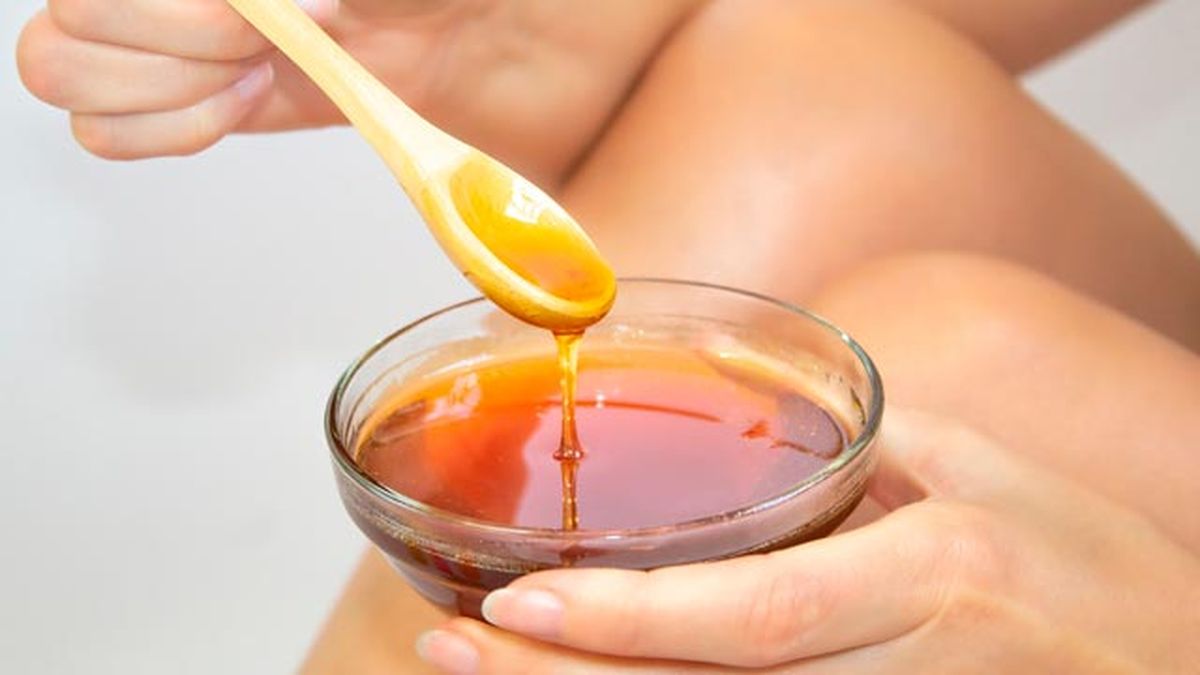 como hacer cera casera miel azucar limon