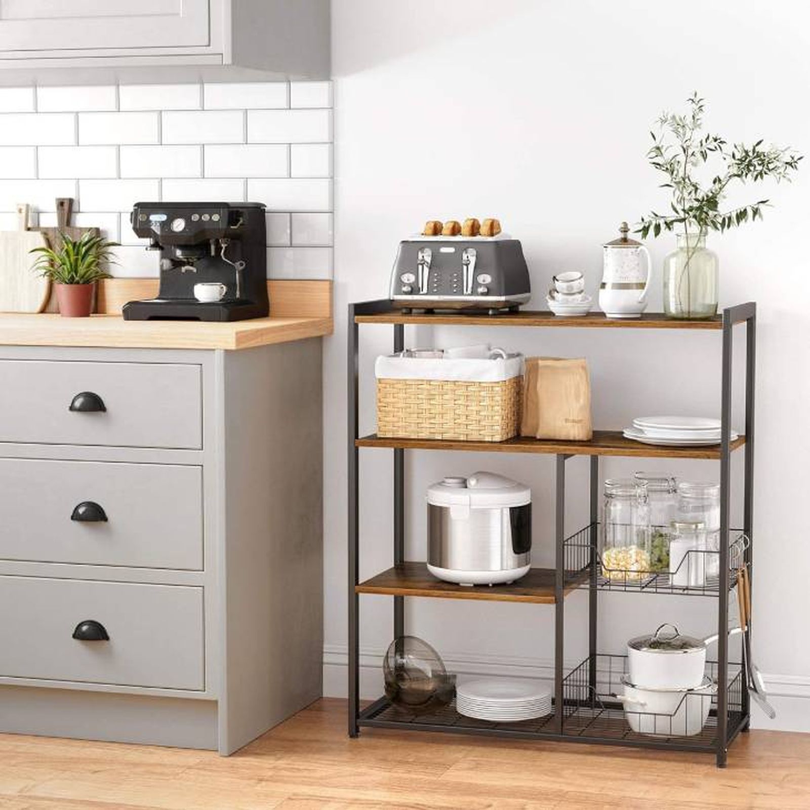 mueble auxiliar cocina Vasagle amazon mueble auxiliar cocina Vasagle amazon