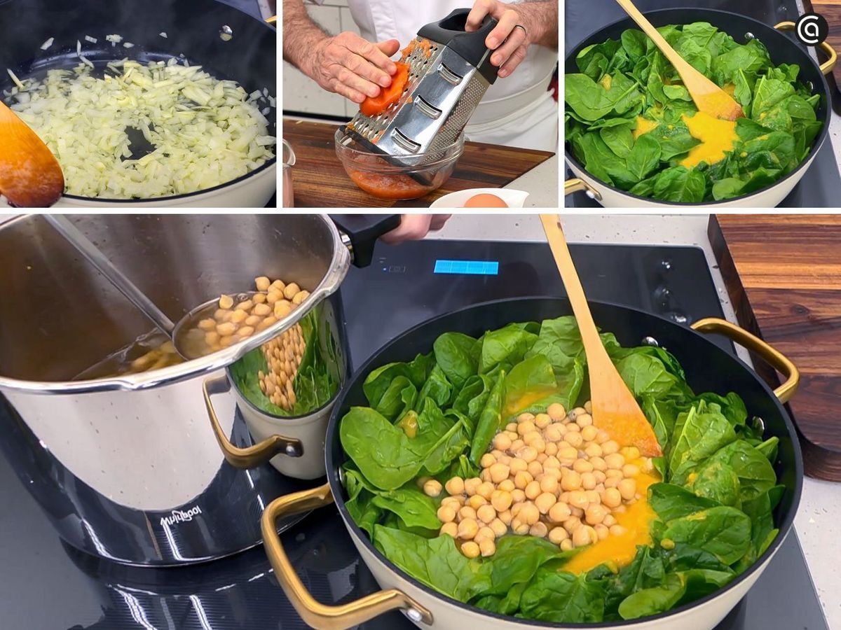 Cocina el potaje de garbanzos con espinacas Cocina el potaje de garbanzos con espinacas