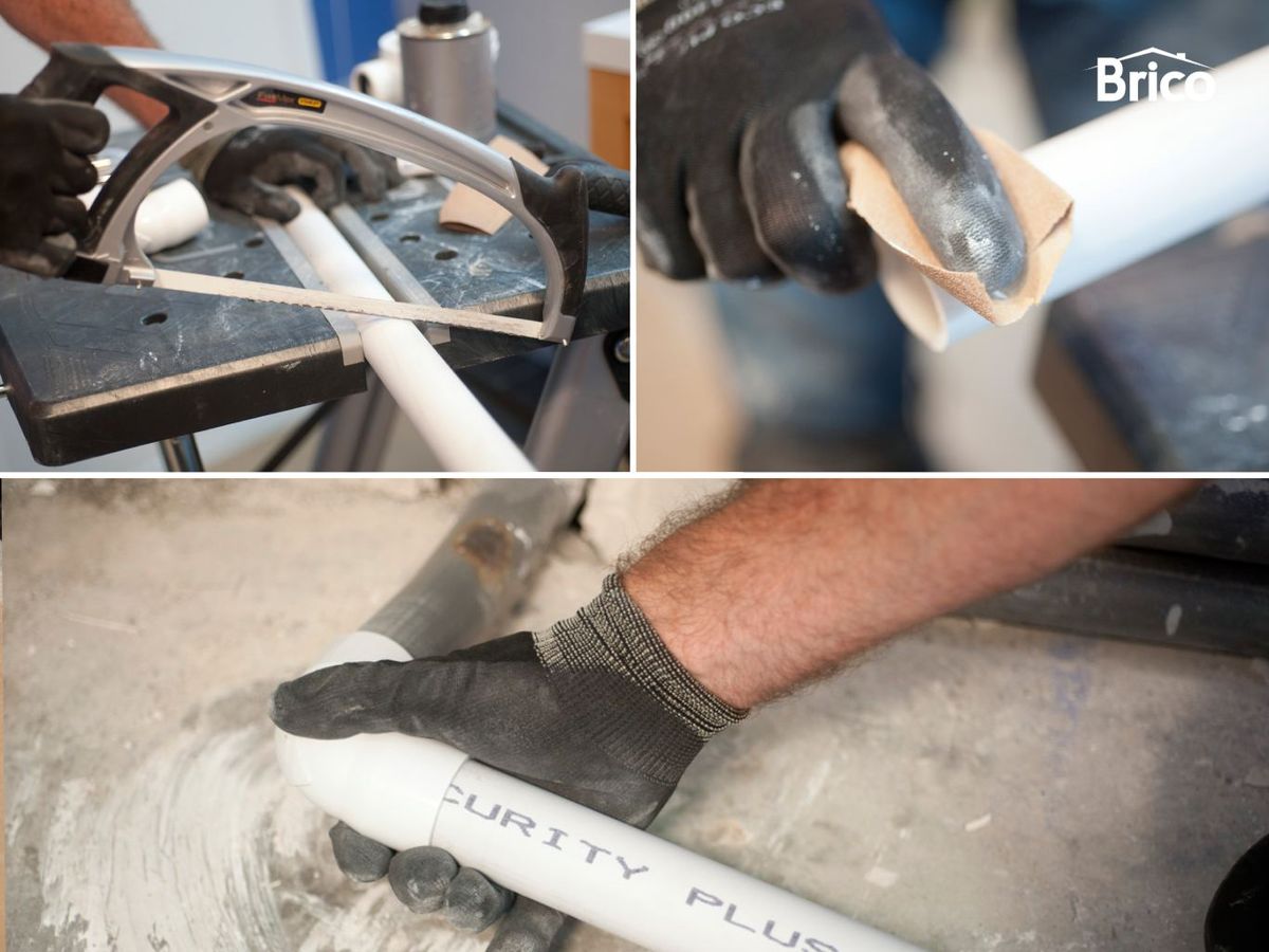 Fijar el sistema del desagüe