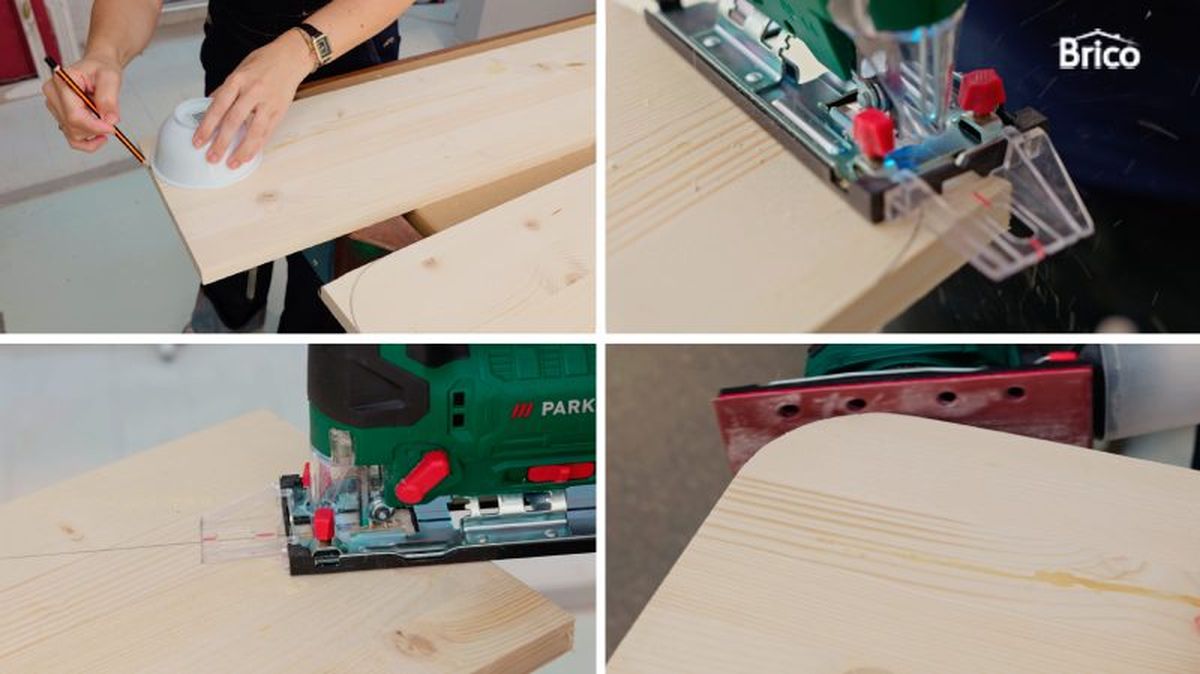 Cortar los laterales del zapatero