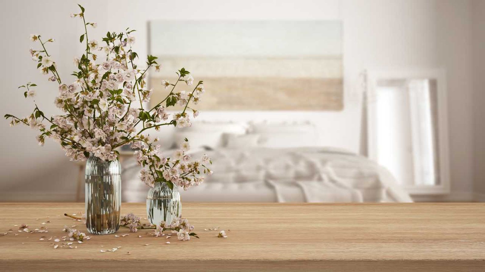 Jarrón con flores para decorar.