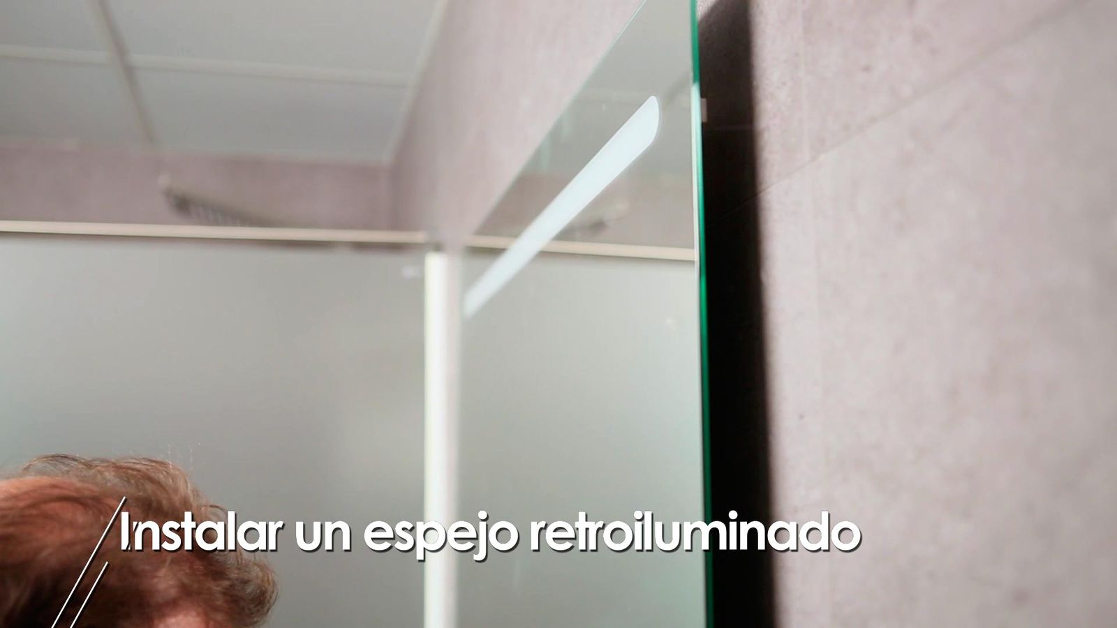 Colocar un espejo retroiluminado en el baño paso 5 Colocar un espejo retroiluminado en el baño paso 5