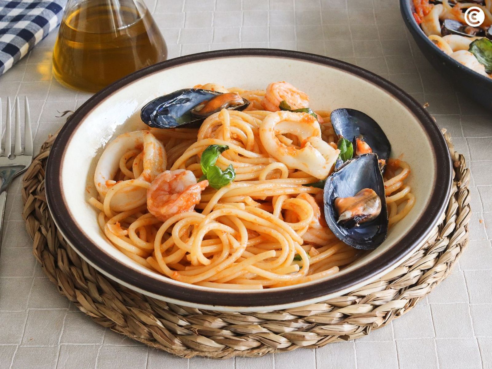 Espaguetis a la marinera