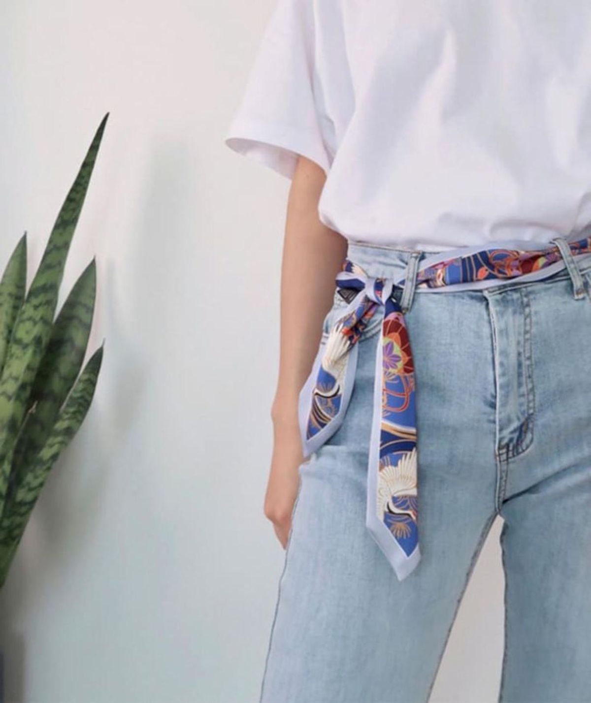 Pañuelo como cinturón.