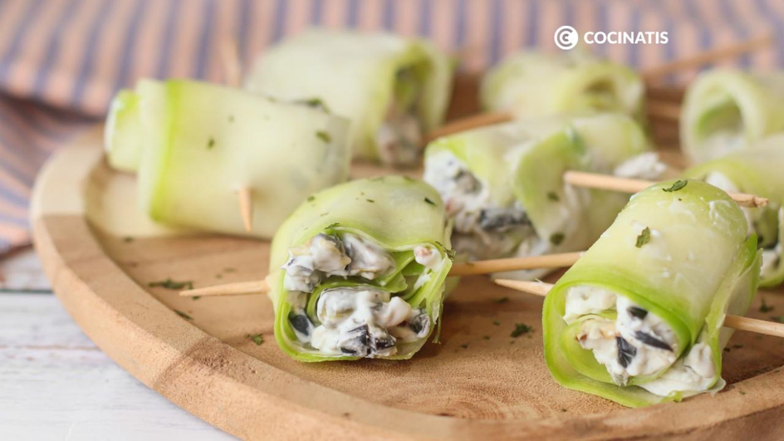 Rollitos de calabacín