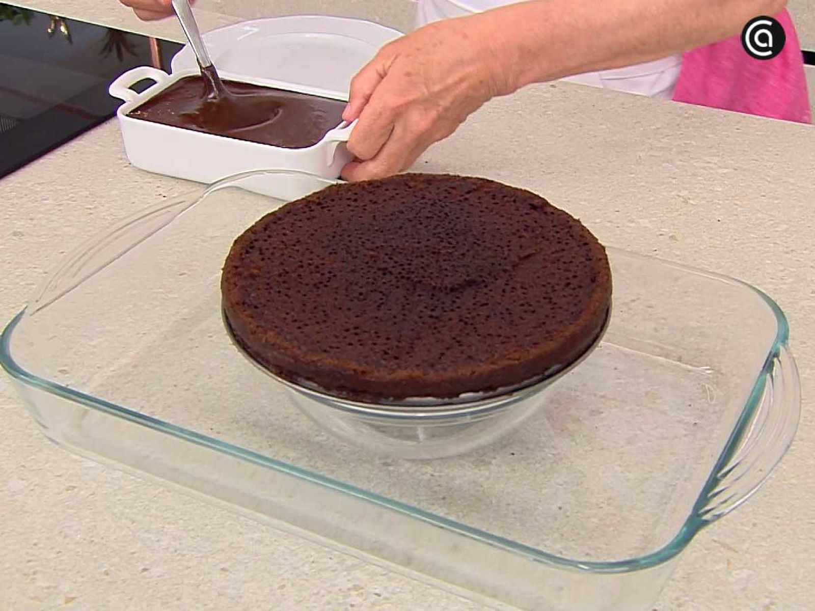 Truco para montar la tarta de chocolate