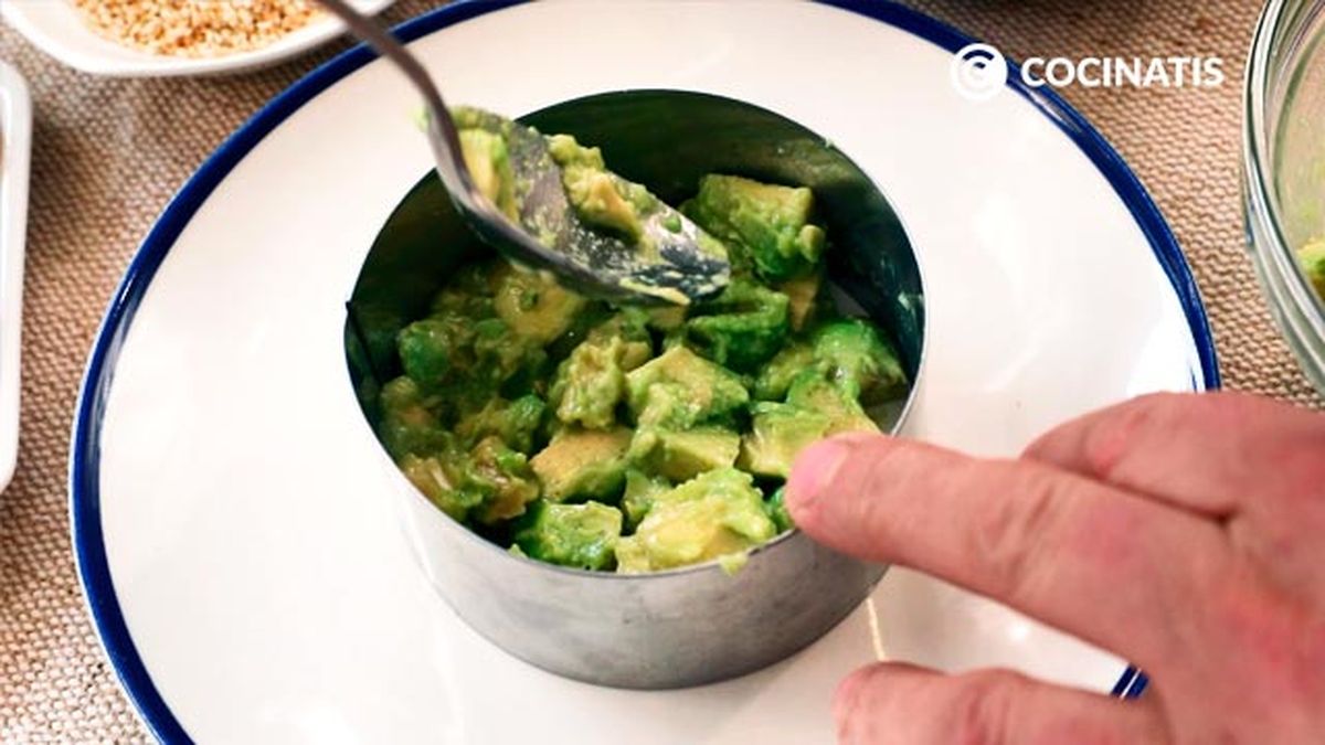 Receta de tartar de atún rojo y aguacate  paso 5