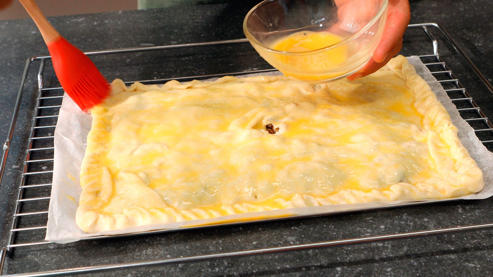 Empanada de setas y bacon   Paso 5