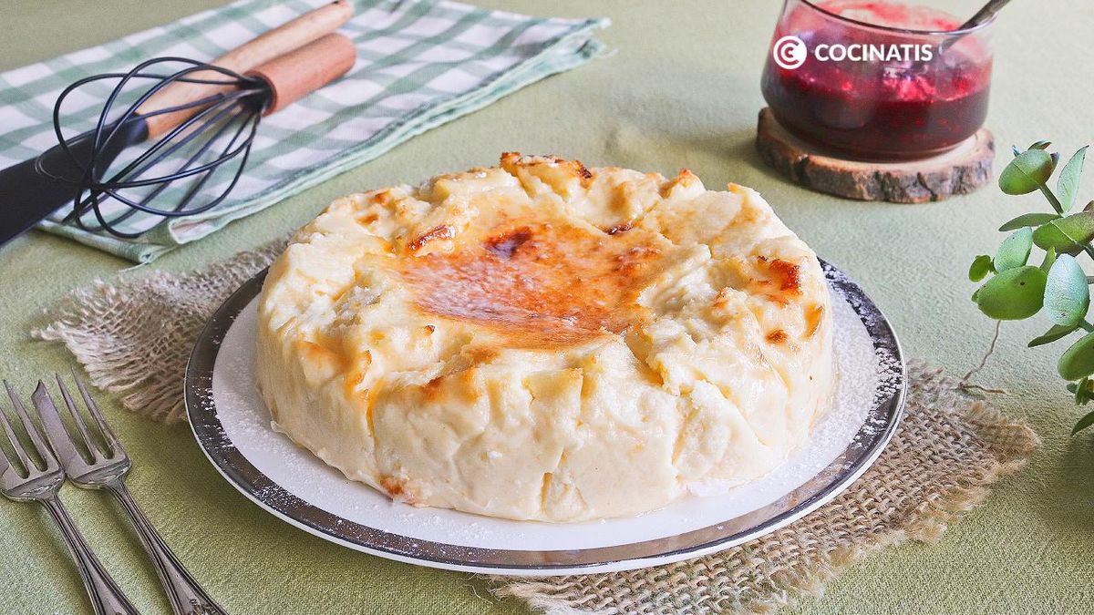 Tarta de queso en freidora de aire