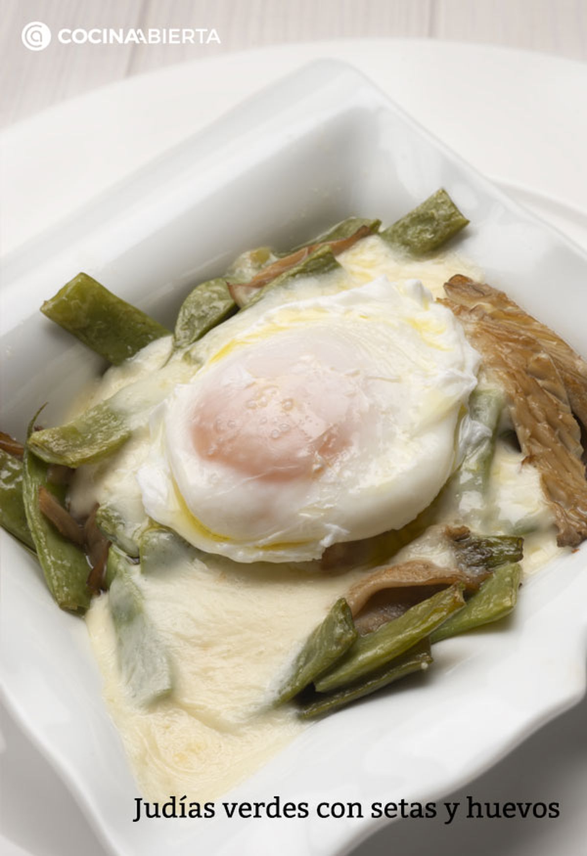 judias verdes setas huevos v