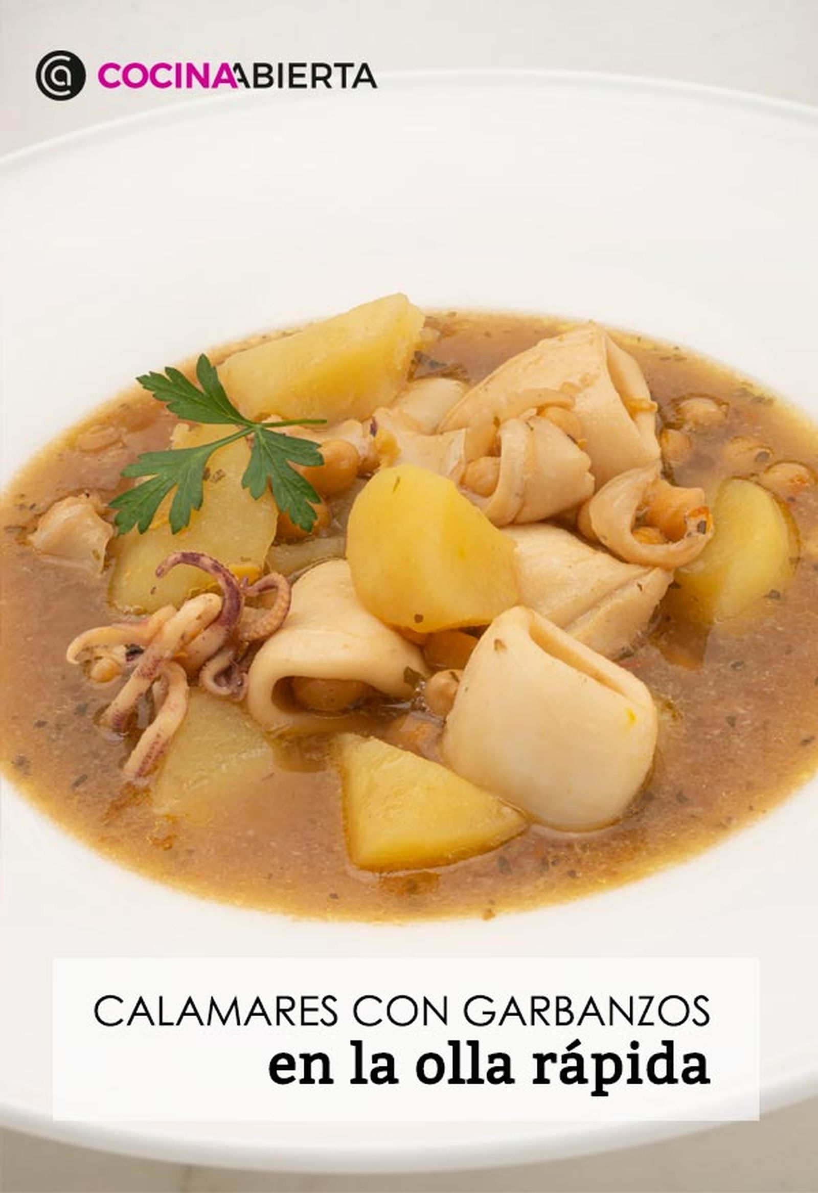 KARL66580320 calamares con garbanzos receta karlos arguinano presentacion KARL66580320 calamares con garbanzos receta karlos arguinano presentacion
