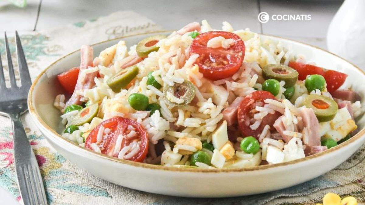 Ensalada de arroz fría
