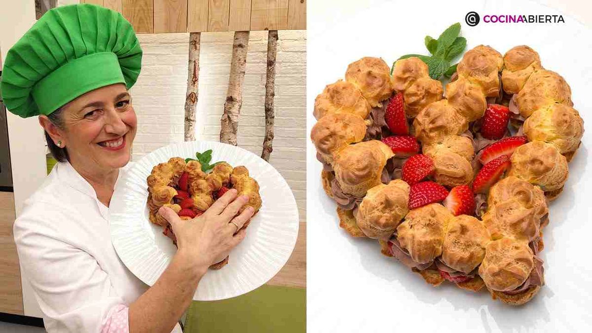 corazon chocolate fresa eva arguinano