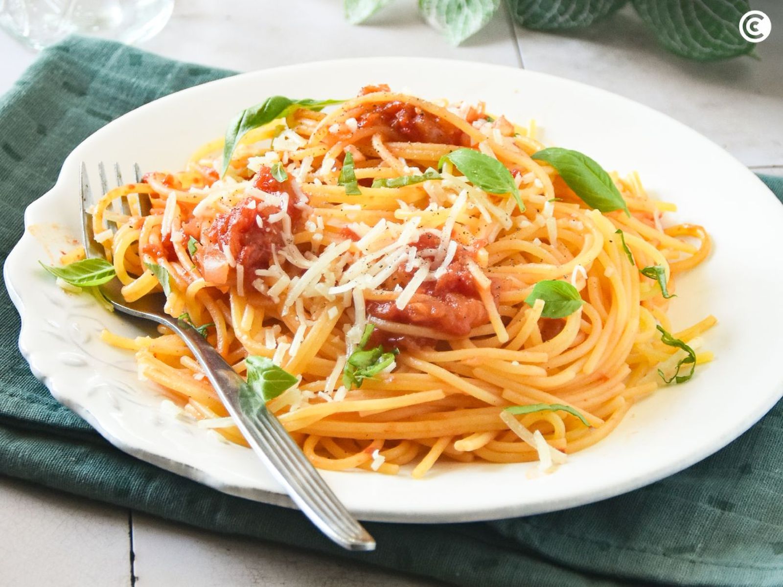 Espaguetis a la napolitana