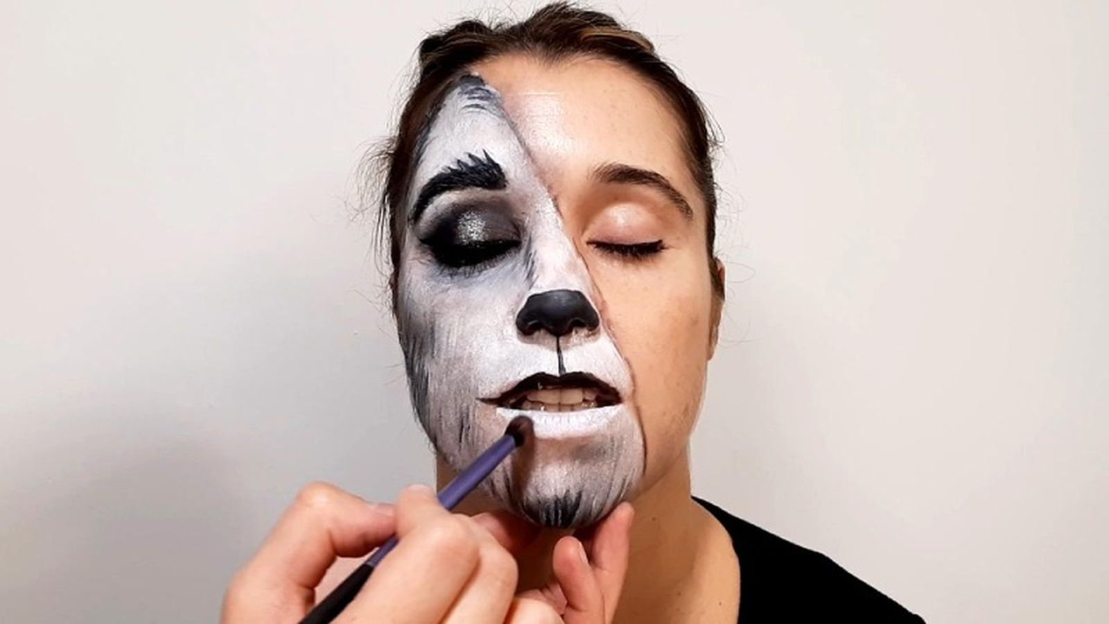 Cómo hacer el maquillaje de Caperucita y el Lobo - paso 6 Cómo hacer el maquillaje de Caperucita y el Lobo - paso 6