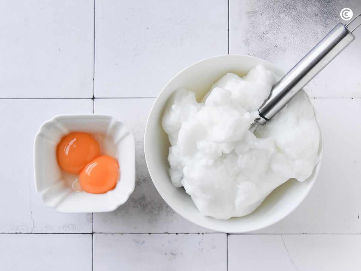 Bate las claras a punto de nieve