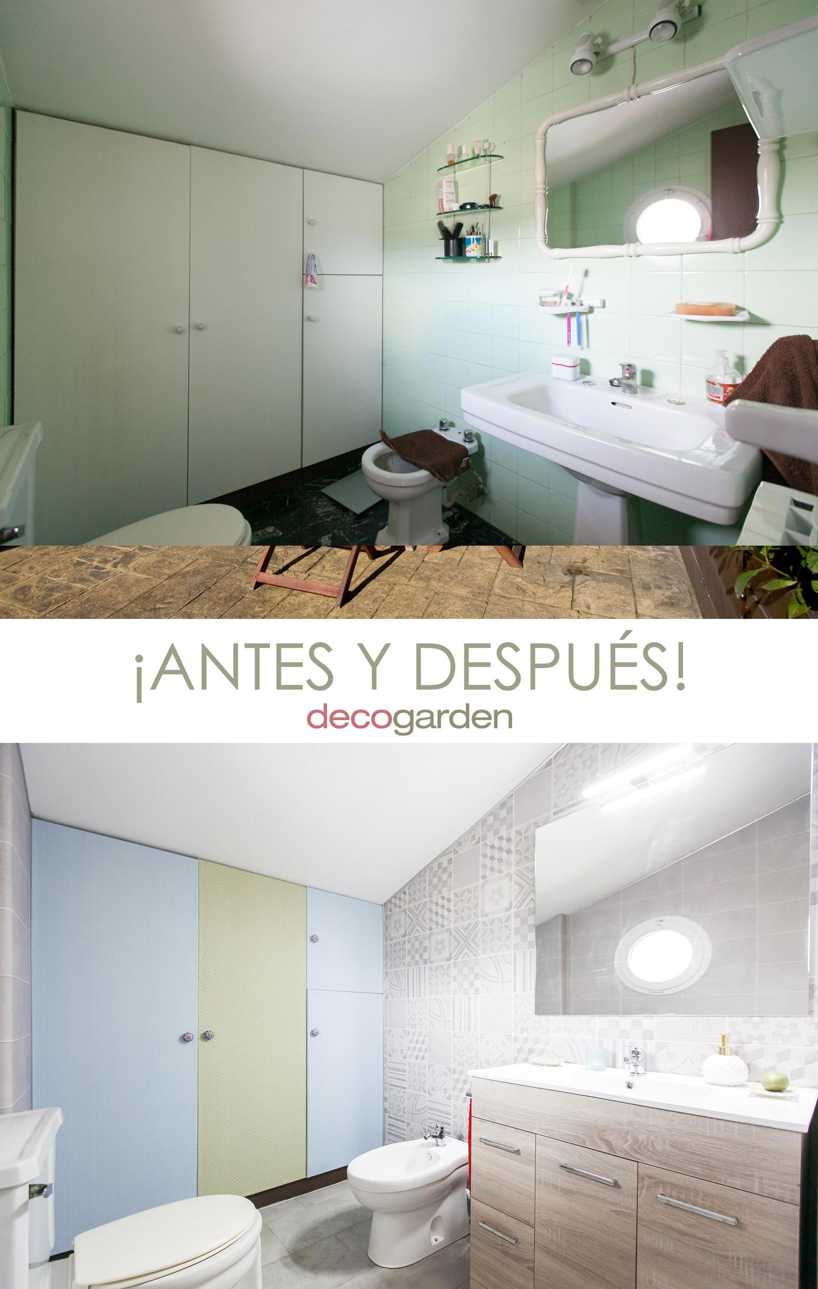 Decogarden 647 Renovar el aseo sin hacer obras antes despues Decogarden 647 Renovar el aseo sin hacer obras antes despues